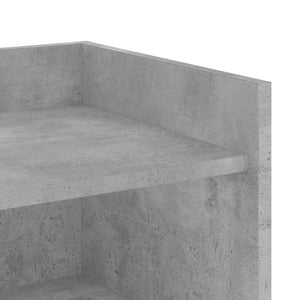 Ντουλάπι Γκρι Σκυροδέματος 73,5x35x75 εκ. Επεξεργασμένο Ξύλο