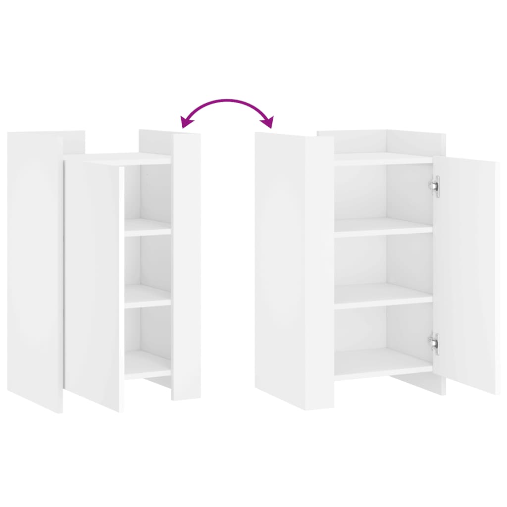 Συρταριέρα Λευκή 45x35x75 εκ. από Επεξεργασμένο Ξύλο - Pakobazaar