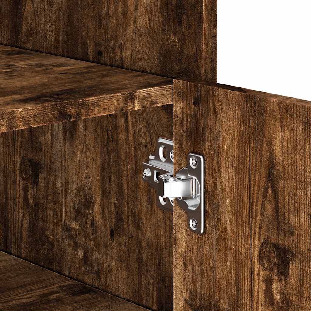 Συρταριέρα Καπνιστή Δρυς 45x35x75 εκ. από Επεξεργ. Ξύλο