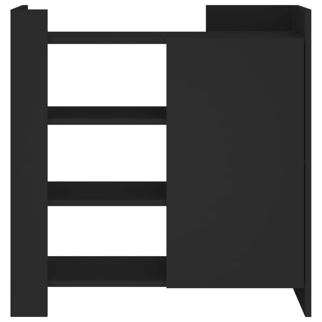 Ντουλάπι Μαύρο 73,5x35x75 εκ. από Επεξεργασμένο Ξύλο