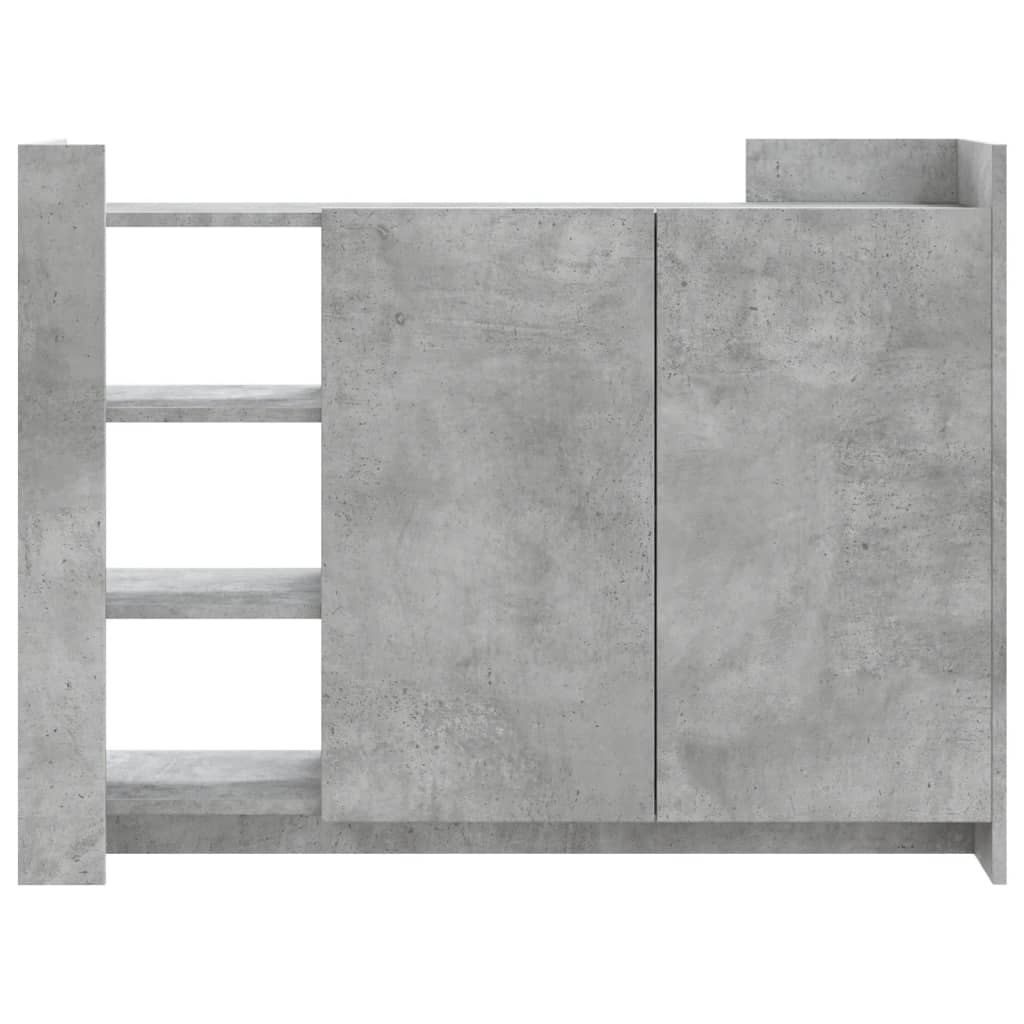 Ντουλάπι Γκρι Σκυρ. 100x35x75 εκ. από Επεξεργασμένο Ξύλο