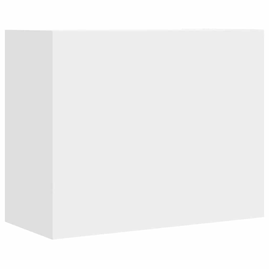 Ντουλάπι Τοίχου Λευκό 75 x 35 x 60 εκ. από Επεξεργασμένο Ξύλο - Pakobazaar