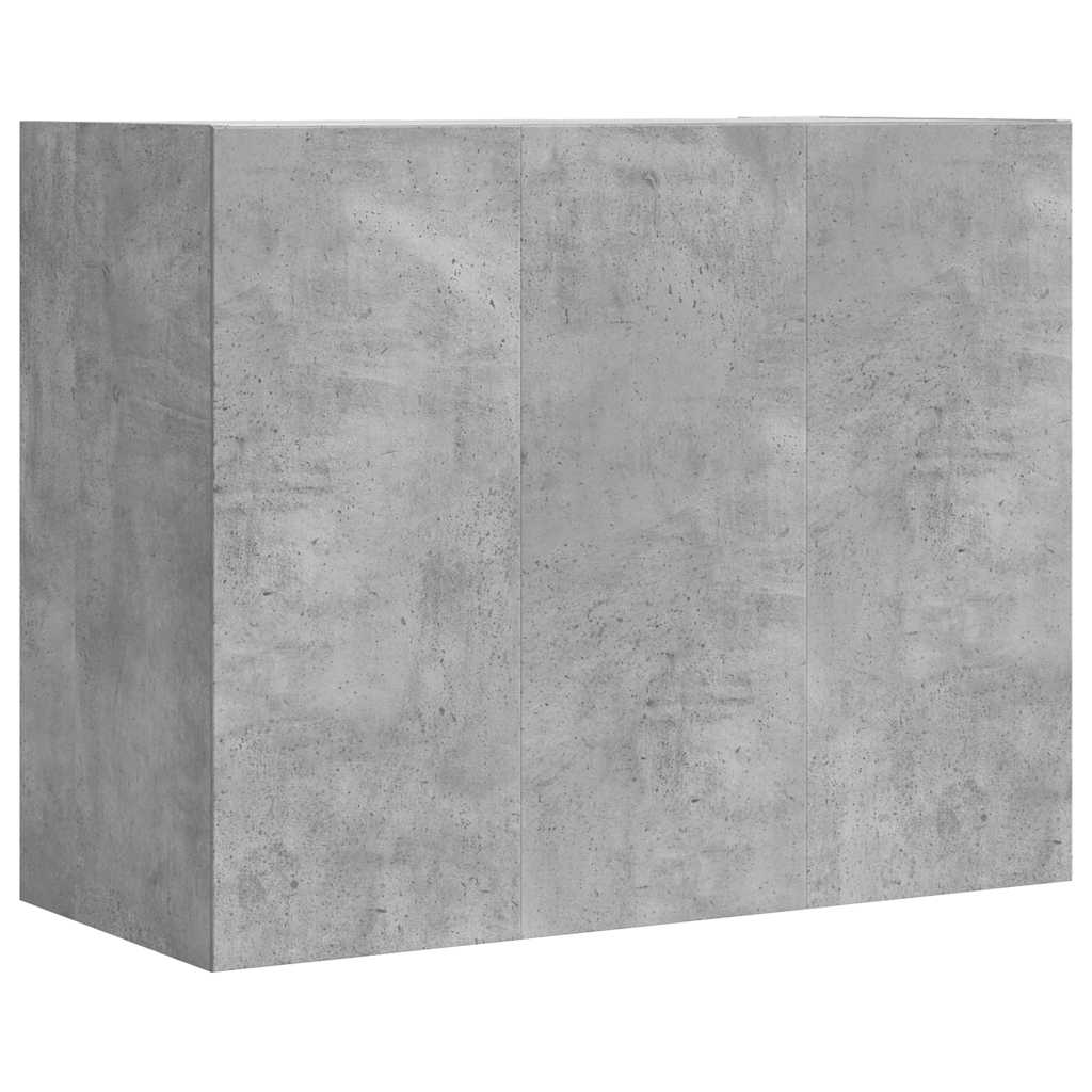 Ντουλάπι Τοίχου Γκρι Σκυρ. 75x35x60 εκ. Επεξεργασμένο Ξύλο