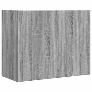 Ντουλάπι Τοίχου Γκρι Sonoma 75x35x60 εκ. από Επεξεργασμένο Ξύλο - Pakobazaar