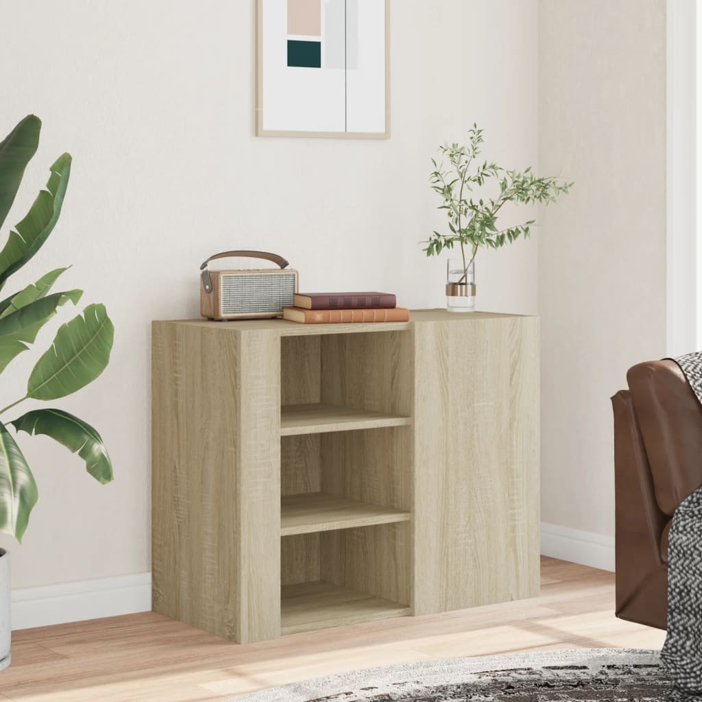 Ντουλάπι Τοίχου Sonoma Δρυς 75x35x60 εκ. Επεξεργασμένο Ξύλο