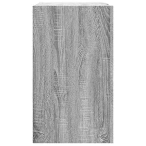 Ντουλάπι Τοίχου Γκρι Sonoma 75x35x60 εκ. από Επεξεργασμένο Ξύλο