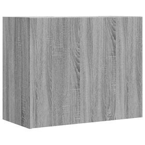 Ντουλάπι Τοίχου Γκρι Sonoma 75x35x60 εκ. από Επεξεργασμένο Ξύλο
