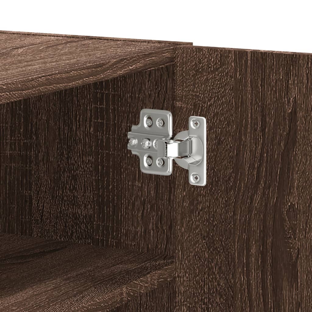 Ντουλάπι Τοίχου Καφέ Δρυς 75x35x60 εκ. Επεξεργασμένο Ξύλο