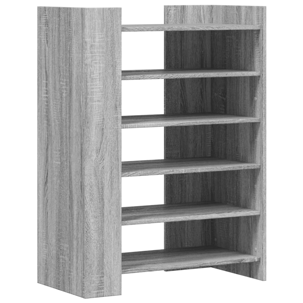 Παπουτσοθήκη Γκρι Sonoma 74,5x37,5x100 εκ. Επεξεργασμένο Ξύλο