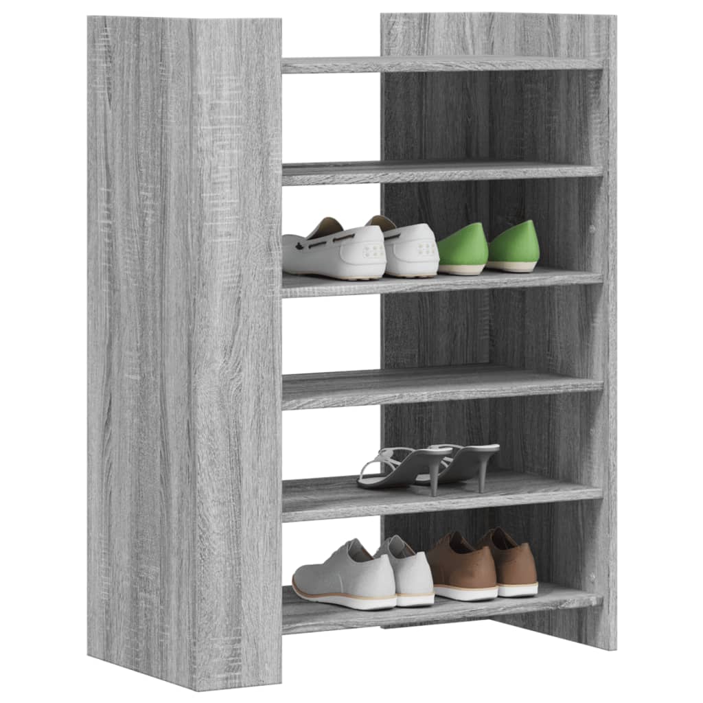 Παπουτσοθήκη Γκρι Sonoma 74,5x37,5x100 εκ. Επεξεργασμένο Ξύλο