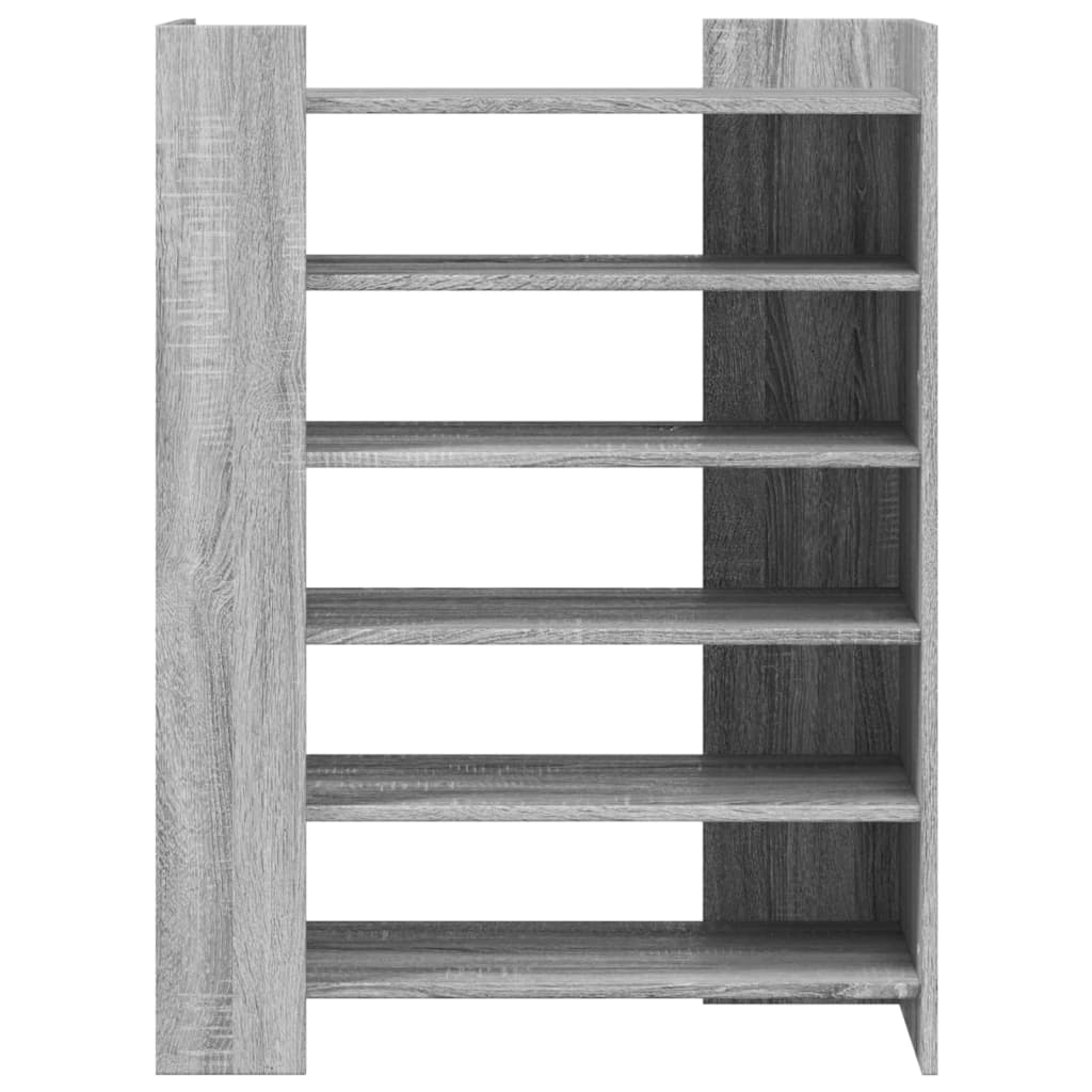 Παπουτσοθήκη Γκρι Sonoma 74,5x37,5x100 εκ. Επεξεργασμένο Ξύλο