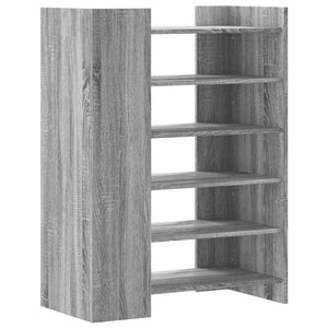 Παπουτσοθήκη Γκρι Sonoma 74,5x37,5x100 εκ. Επεξεργασμένο Ξύλο