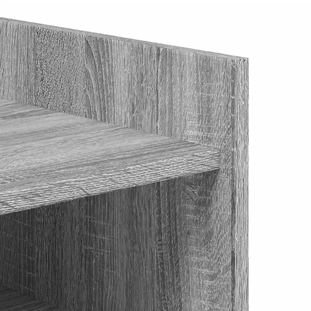 Παπουτσοθήκη Γκρι Sonoma 74,5x37,5x100 εκ. Επεξεργασμένο Ξύλο