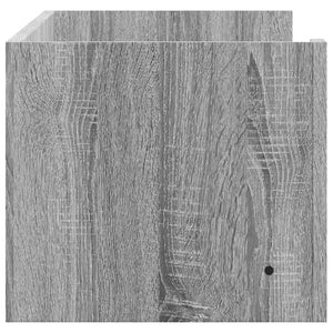 Ραφιέρα Τοίχου Γκρι Sonoma 100x35x30,5 εκ. Επεξεργασμένο Ξύλο