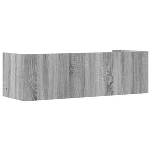 Ραφιέρα Τοίχου Γκρι Sonoma 100x35x30,5 εκ. Επεξεργασμένο Ξύλο
