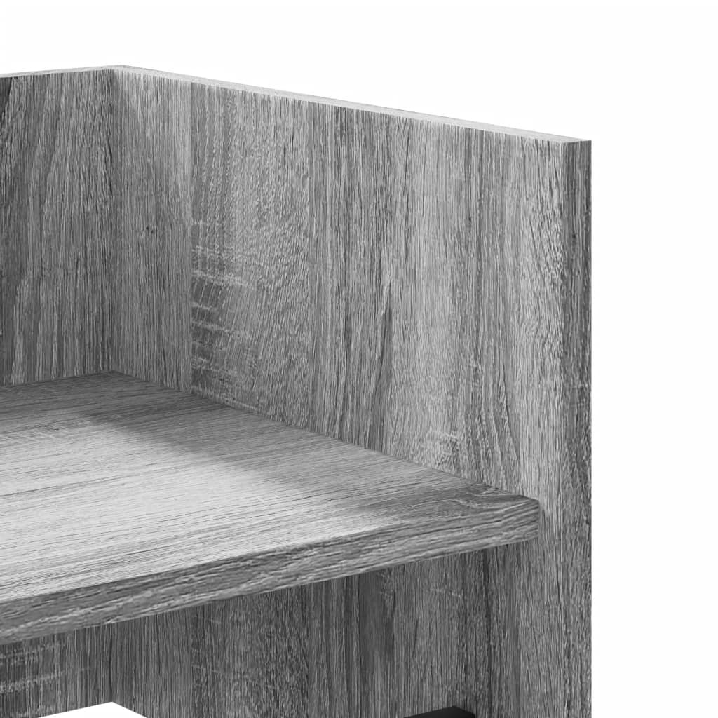 Ραφιέρα Τοίχου Γκρι Sonoma 100x35x30,5 εκ. Επεξεργασμένο Ξύλο