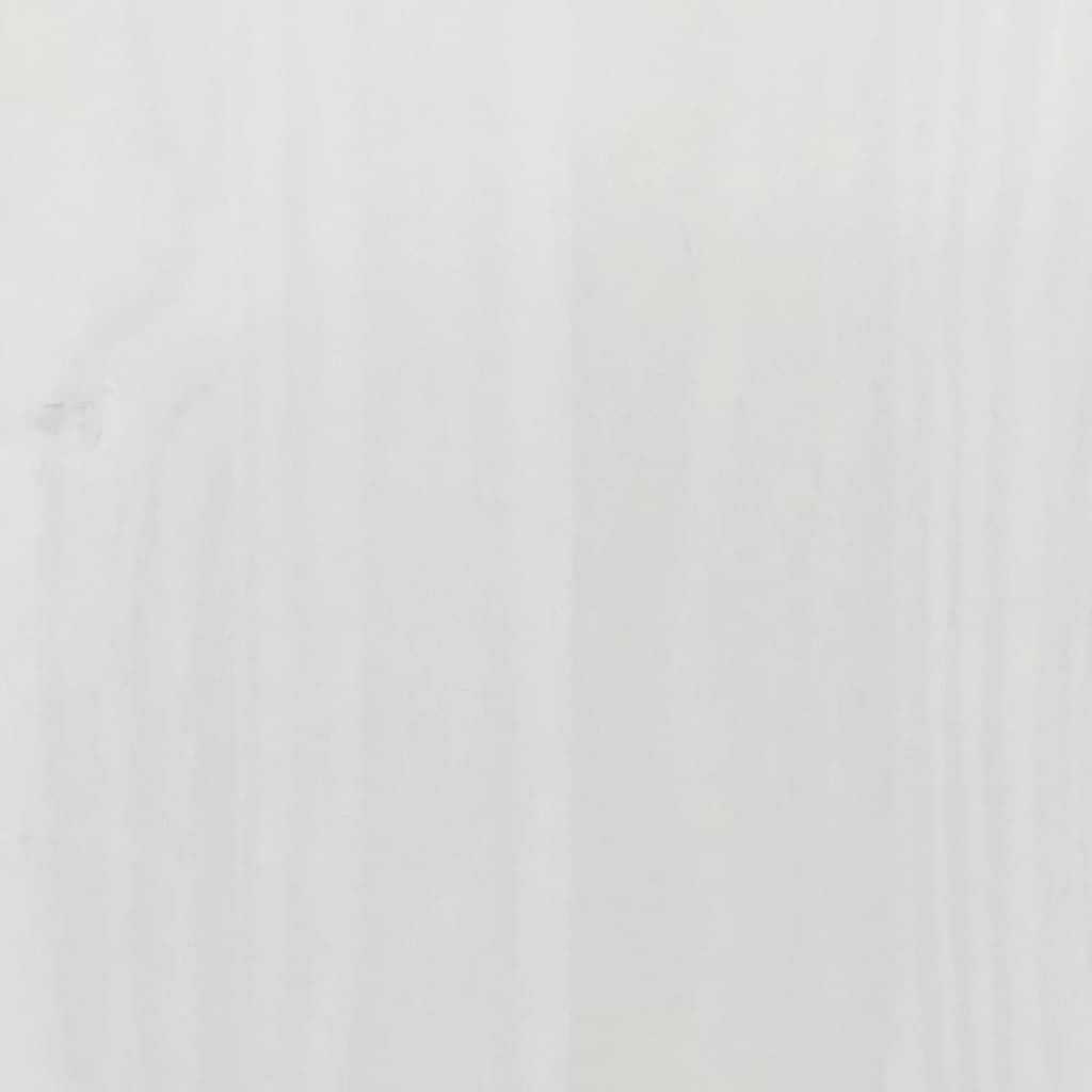 Ντουλάπα Corona Λευκό 102x52x186 εκ. από Μασίφ Ξύλο Πεύκου