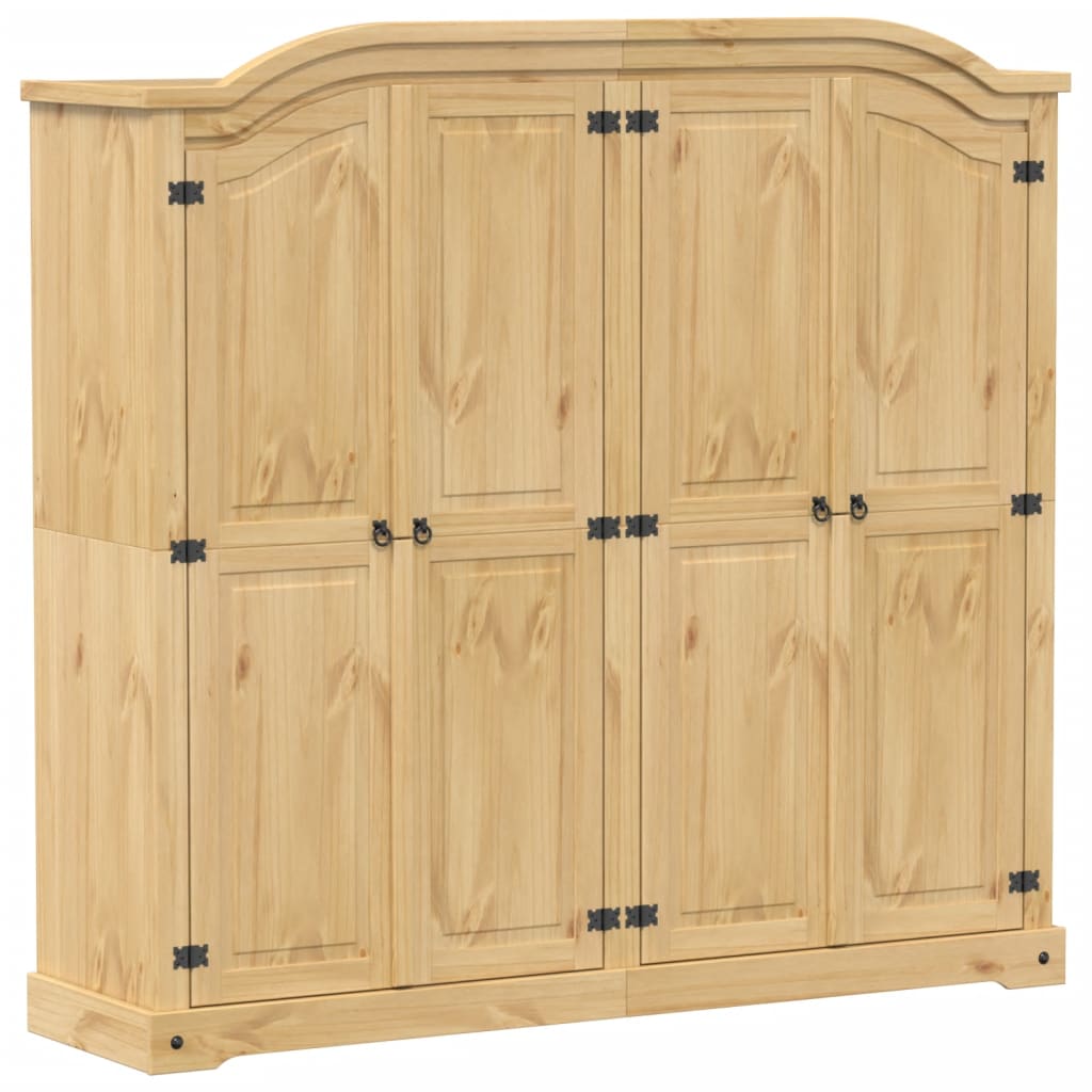 Ντουλάπα Corona 194x52x186 εκ. από Μασίφ Ξύλο Πεύκου - Pakobazaar