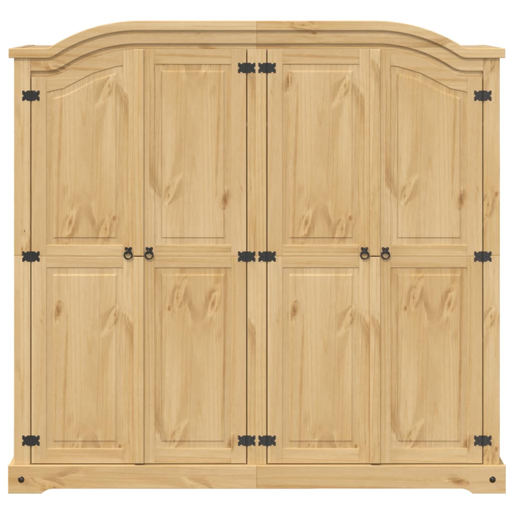 Ντουλάπα Corona 194x52x186 εκ. από Μασίφ Ξύλο Πεύκου - Pakobazaar