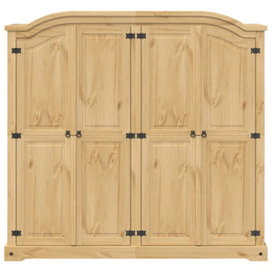 Ντουλάπα Corona 194x52x186 εκ. από Μασίφ Ξύλο Πεύκου - Pakobazaar