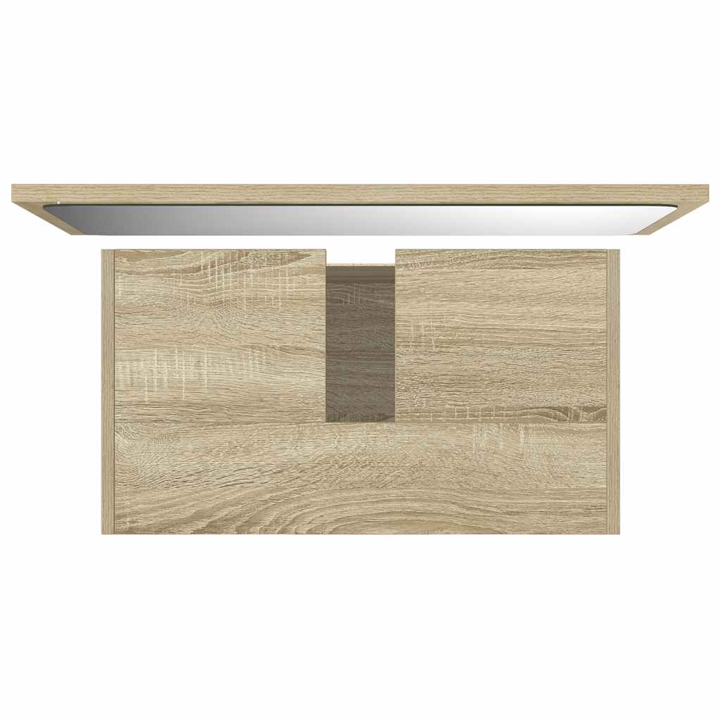 Σετ Επίπλων Μπάνιου 2 Τεμαχίων Sonoma Δρυς Επεξεργασμένο Ξύλο - Pakobazaar