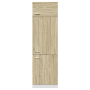Ντουλάπι Ψυγείου "Lyon" Sonoma Δρυς 60x57x207 εκ. από Τεχνητό Ξύλο - Pakobazaar
