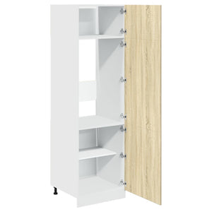Ντουλάπι Ψυγείου "Lyon" Sonoma Δρυς 60x57x207 εκ. από Τεχνητό Ξύλο - Pakobazaar