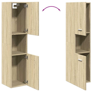 Στήλη Μπάνιου Sonoma Δρυς 30 x 30 x 130 εκ. από Επεξ. Ξύλο - Pakobazaar