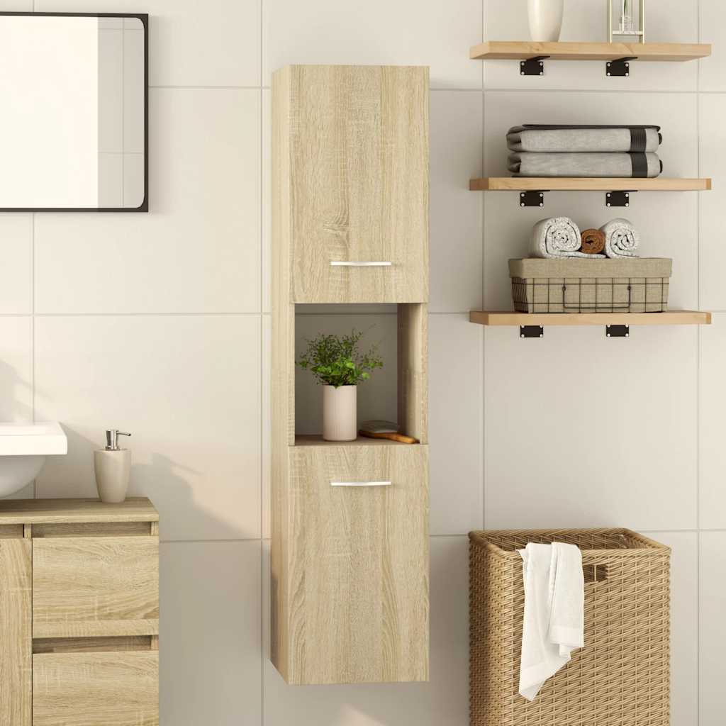 Στήλη Μπάνιου Sonoma Δρυς 30 x 30 x 130 εκ. από Επεξ. Ξύλο - Pakobazaar