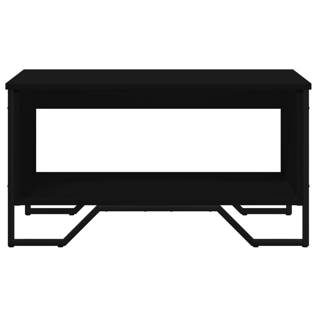 Τραπεζάκι Σαλονιού Μαύρο 75x51x40 εκ. Επεξεργασμένο Ξύλο