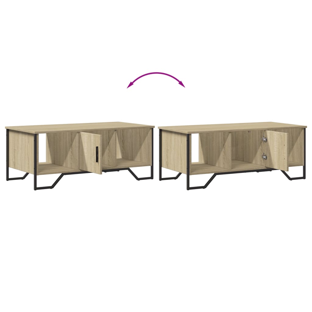 Τραπεζάκι Σαλονιού Sonoma Δρυς 100x51x40 εκ. Επεξεργασμένο Ξύλο