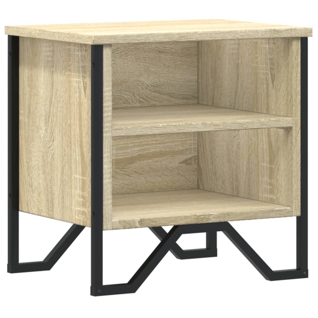 Κομοδίνο Χρώμα Sonoma Δρυς 40 x 30 x 40 εκ. από Επεξ. Ξύλο
