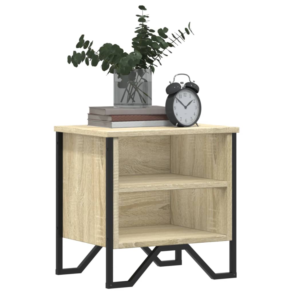 Κομοδίνο Χρώμα Sonoma Δρυς 40 x 30 x 40 εκ. από Επεξ. Ξύλο