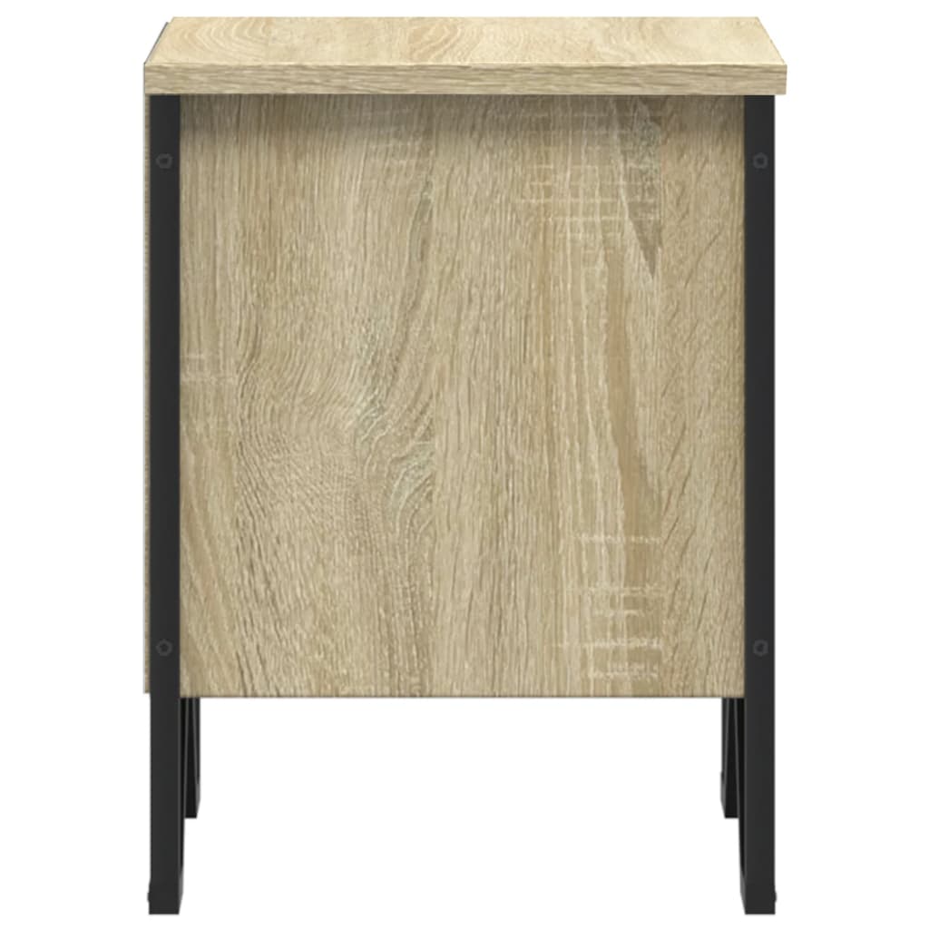 Κομοδίνο Χρώμα Sonoma Δρυς 40 x 30 x 40 εκ. από Επεξ. Ξύλο
