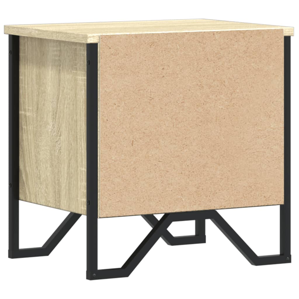 Κομοδίνο Χρώμα Sonoma Δρυς 40 x 30 x 40 εκ. από Επεξ. Ξύλο