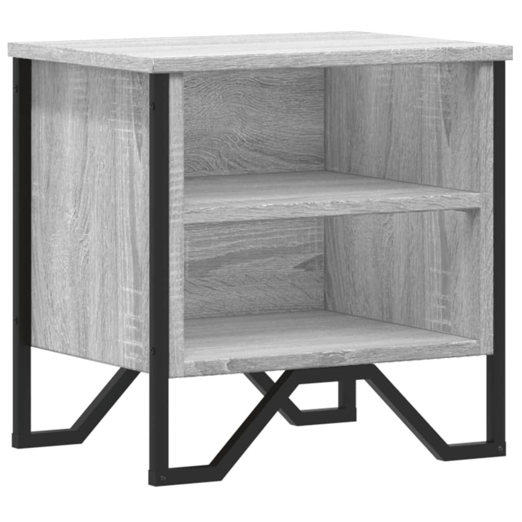 Κομοδίνο Γκρι Sonoma 40 x 30 x 40 εκ. από Επεξεργασμένο Ξύλο