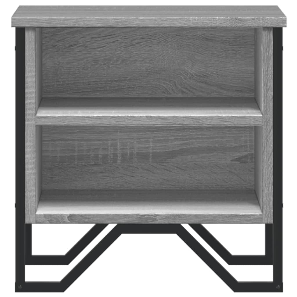 Κομοδίνο Γκρι Sonoma 40 x 30 x 40 εκ. από Επεξεργασμένο Ξύλο