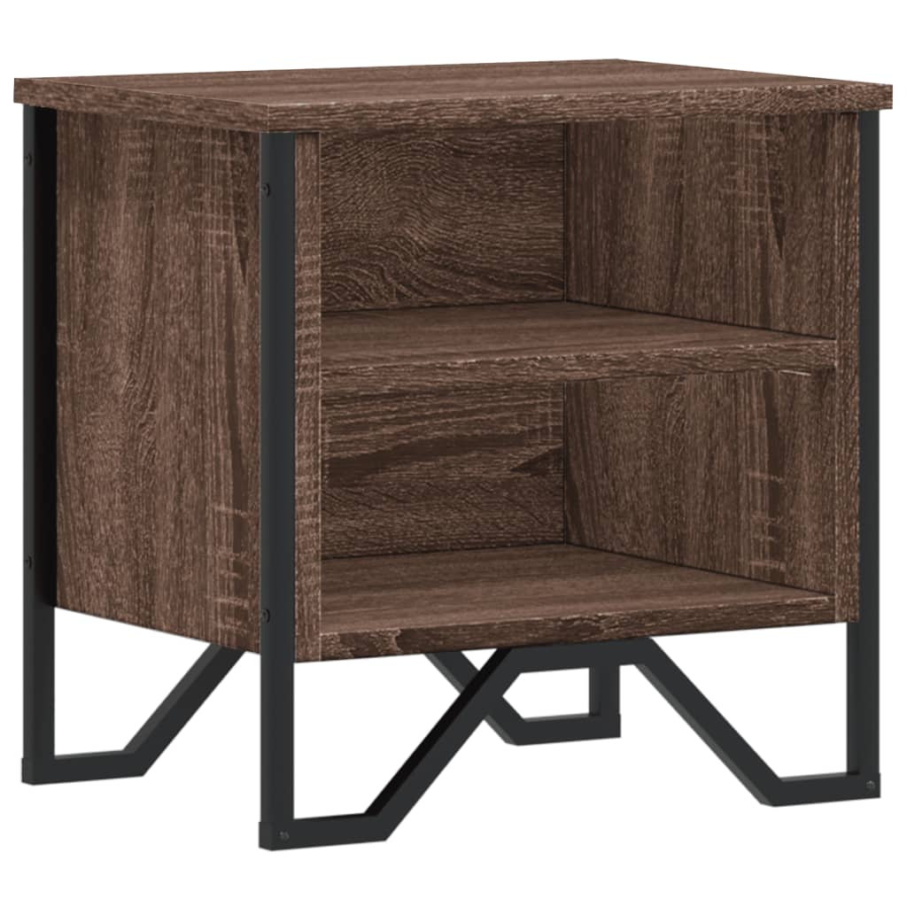 Κομοδίνο Χρώμα Καφέ Δρυς 40 x 30 x 40 εκ. Επεξεργασμένο Ξύλο