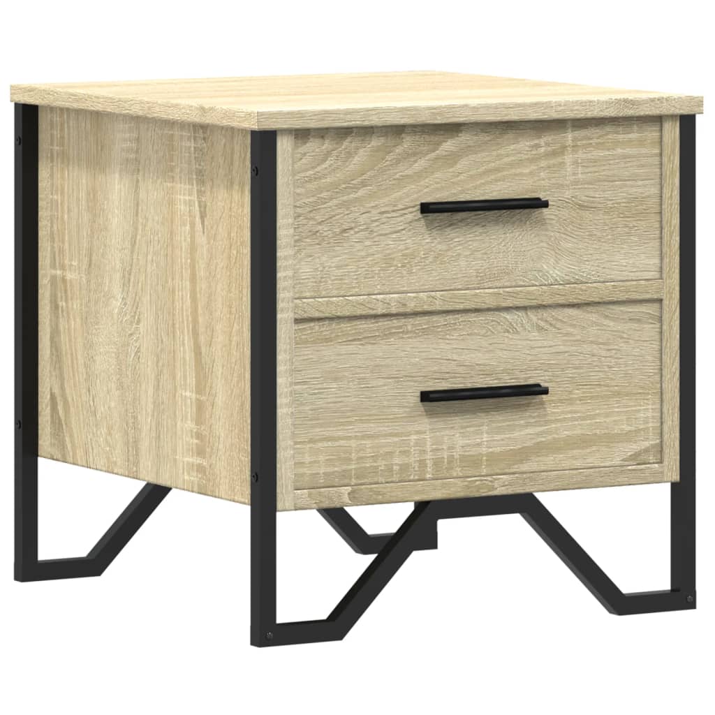 Κομοδίνο Sonoma Δρυς 40x41x40 εκ. από Επεξεργασμένο Ξύλο