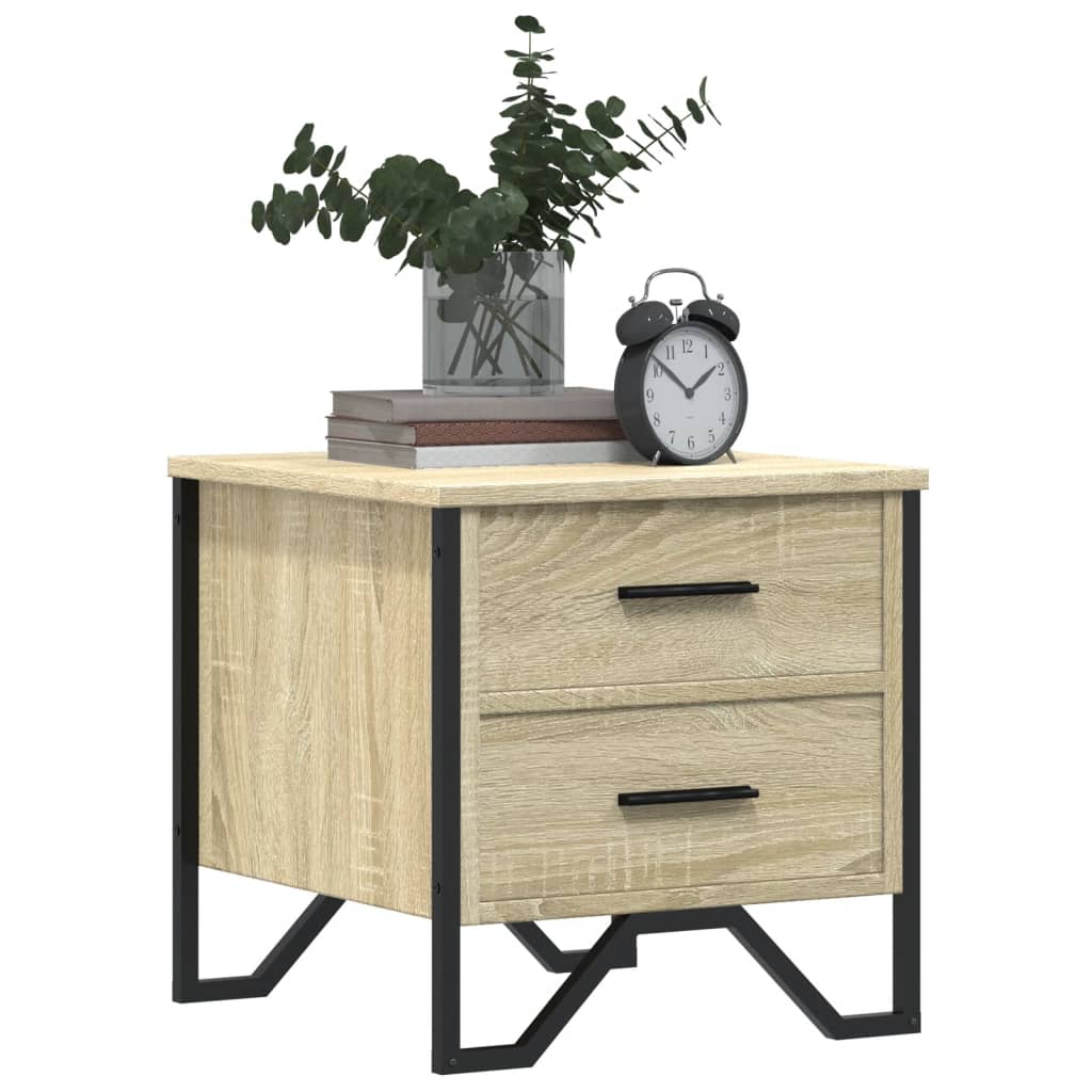 Κομοδίνα 2 τεμ. Sonoma Δρυς 40x41x40 εκ. από Επεξεργασμένο Ξύλο
