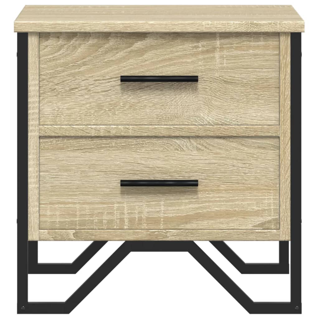 Κομοδίνα 2 τεμ. Sonoma Δρυς 40x41x40 εκ. από Επεξεργασμένο Ξύλο