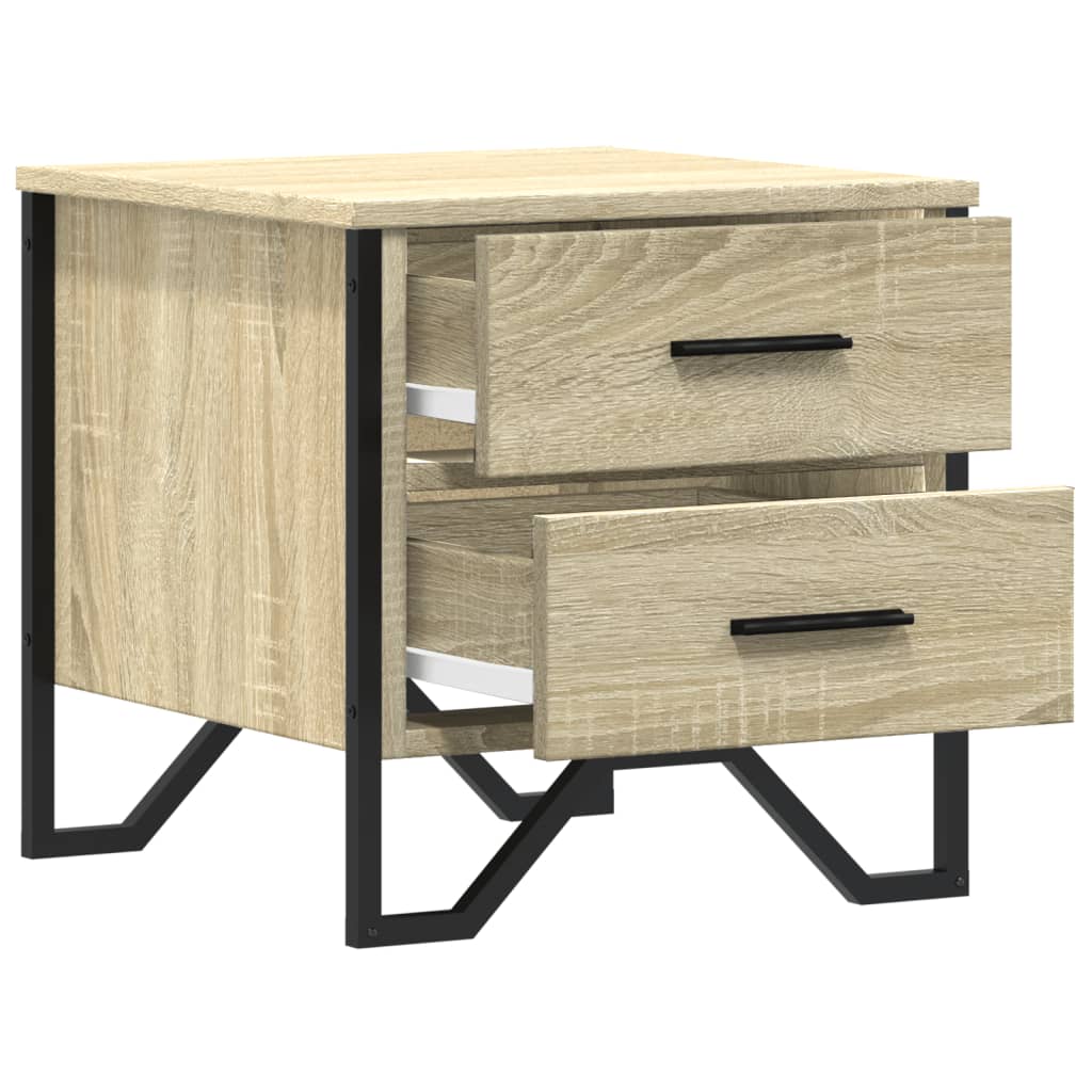 Κομοδίνα 2 τεμ. Sonoma Δρυς 40x41x40 εκ. από Επεξεργασμένο Ξύλο