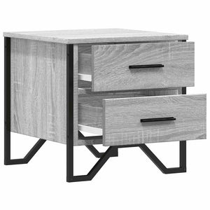Κομοδίνο Γκρι Sonoma 40x41x40 εκ. από Επεξεργασμένο Ξύλο