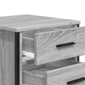 Κομοδίνο Γκρι Sonoma 40x41x40 εκ. από Επεξεργασμένο Ξύλο