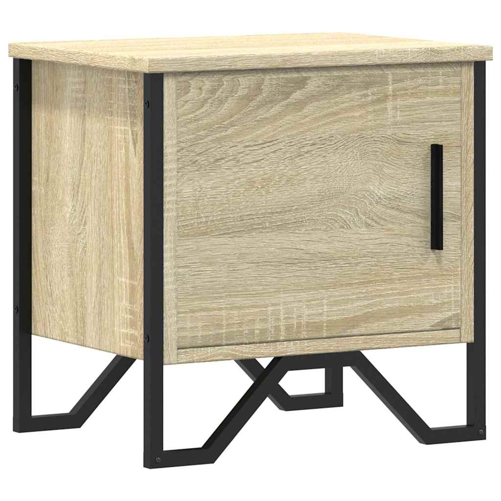 Κομοδίνο Χρώμα Sonoma Δρυς 40 x 30 x 40 εκ. από Επεξ. Ξύλο