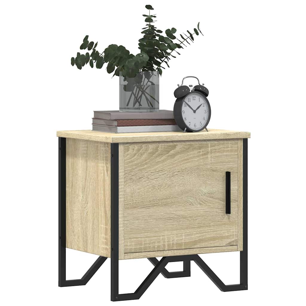 Κομοδίνο Χρώμα Sonoma Δρυς 40 x 30 x 40 εκ. από Επεξ. Ξύλο