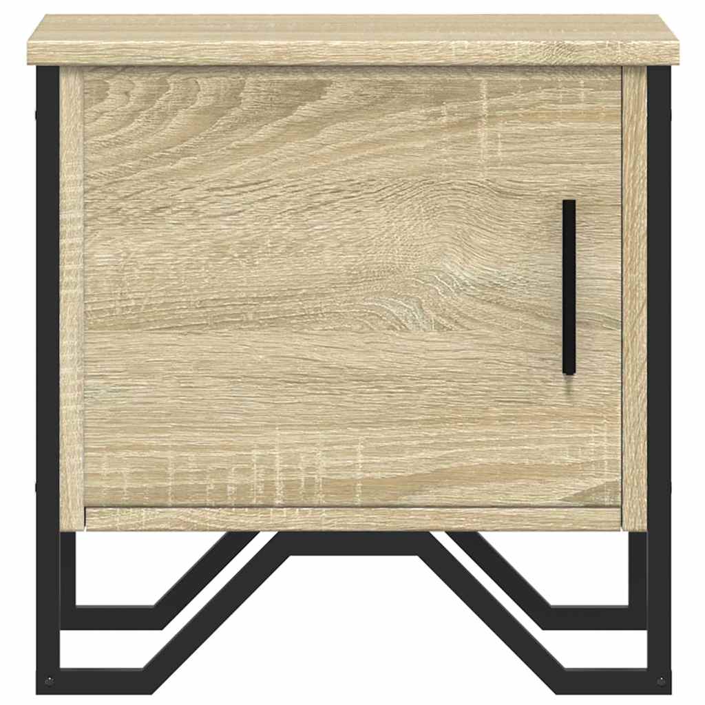 Κομοδίνο Χρώμα Sonoma Δρυς 40 x 30 x 40 εκ. από Επεξ. Ξύλο