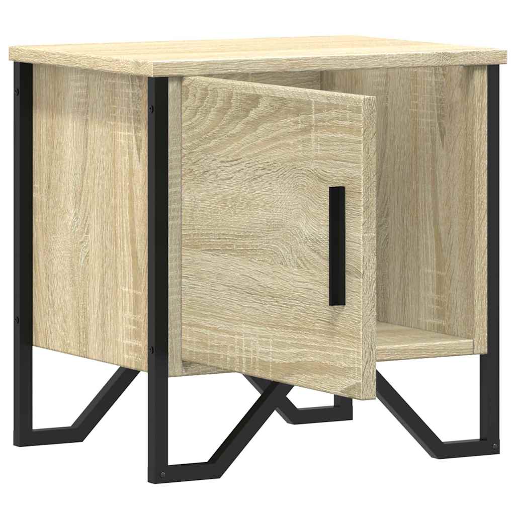 Κομοδίνο Χρώμα Sonoma Δρυς 40 x 30 x 40 εκ. από Επεξ. Ξύλο