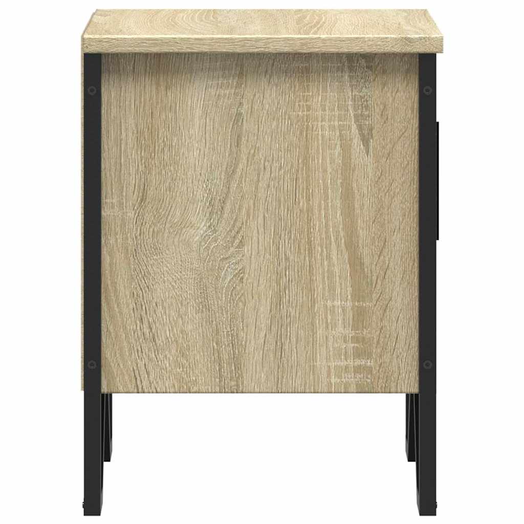 Κομοδίνο Χρώμα Sonoma Δρυς 40 x 30 x 40 εκ. από Επεξ. Ξύλο