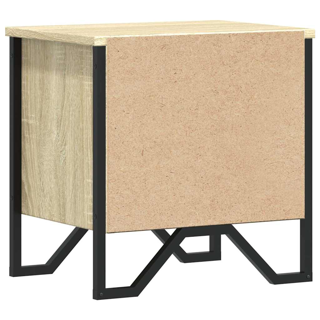 Κομοδίνο Χρώμα Sonoma Δρυς 40 x 30 x 40 εκ. από Επεξ. Ξύλο